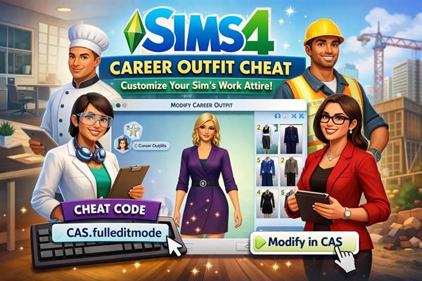 Sims 4 career outfit cheat –how to customize work attire easily